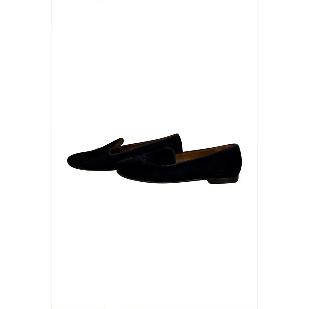 Margaux - Navy Velvet Slip On Loafer Sz 8
